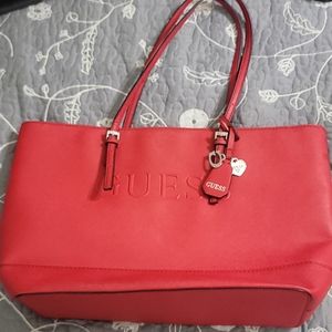 Guess like new red bag